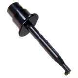 Prüfklemme miniatur l=40mm Schwarz haken lötb