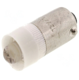 BA9s Lämpchen LED 12VDC / VAC weiß 10mm