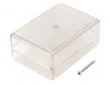 Gehäuse ABS transparent 59x84x30mm