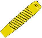 Büschelkupplung 4mm Gelb