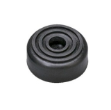 Gummifuß rund DM=38 h=16mm schwarz profi