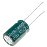 470uF/35V radial 10x20 ELKO 105° Low ESR