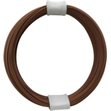 Litze 0,04 1pol. braun 10m