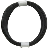 Litze 0,04 1pol. schwarz 10m