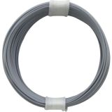 Litze 0,04 1pol. grau 10m