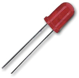Led 5mm rot diffus superhell 1000mcd 50° 2,2