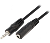Klinkenverlängerung 1.5m Steck./Kuppl. 3,5mm 3pol