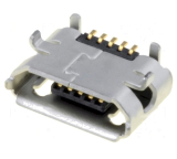 USB    Buchse    Typ    B    Micro            SMD        USB2.0    5pol.