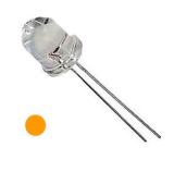 Led 5mm orange 8400mcd klar 2,2V 30mA 600...610nm