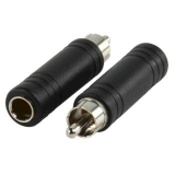Cinchstecker/Klinkenkupplung    6,3mm    Adapter