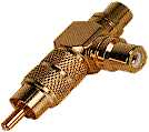 Cinchadapter 1x Stecker 2x Buchse
