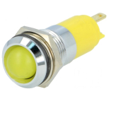 Signallampe LED gelb 12...14V DC/AC Ø14.2mm