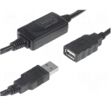 USB2.0-A    Stecker    /    Kupplung    Verlngerung    10M    aktiv