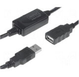 USB2.0-A Stecker / Kupplung Verlängerung 10M aktiv
