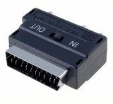 Scart/CHinch Adapter S-VHS Buchse IN-OUT