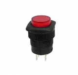 Schalter    EIN/AUS    rot    mit    LED    1A/250VAC    DM16mm