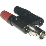 BNC-Buchse auf 2x Bananenbuchsen Meßadapter