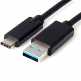 USB-C Stecker auf USB-A Stecker 1.2M Kabel schwarz