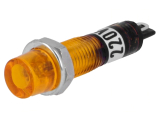Signallampe 230V rund orange 7.5mm Lnge 32.8mm