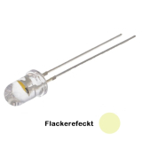 LED 5mm Warmweiß Flackereffekt 3..5V 20mA
