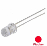 Led 5mm rot Flackereffekt2,5..5V 20mA