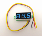 LED Voltmeter-Modul 0-99,9V 3-Ziffern blau