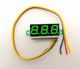 LED Voltmeter-Modul 0-99,9V 3-Ziffern grün