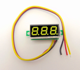 LED Voltmeter-Modul 0-99,9V 3-Ziffern gelb