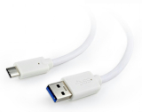 USB-C Stecker auf USB-A Stecker 3M 3A/36W wei