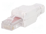 RJ45-Stecker 8pol. CAT6 werkzeuglose verarbeitung