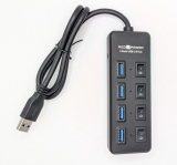 USB HUB 3.0 4fach Schalter pro Port