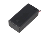 Batteriefach für 9V 6F22, 6LR61 Batterien schwarz