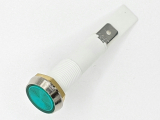 Signallampe 230V grün DM10mm 6,3mm FastOn