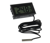 Thermometermodul schwarz mit Fühler -50...+110°C