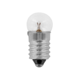 E10 6V 400mA Kugelform DM=11mm L=23,50mm 2,4W