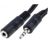 Klinkenverlängerung 2m Steck./Kuppl. 3,5mm 3pol
