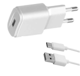 Steckernetzgerät 5VDC 2A 10W USB-A+ USB-C Kabel