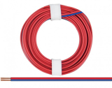 Litze 0,14 2 pol. blau/rot 5 Meter