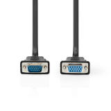 VGA Kabel 15p.St-Bu. 20m mit Entstör-Ferrit schwarz