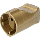 Schukokupplung 16A gold Kunststoff