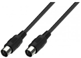 Midi-Kabel 2xDIN Stecker 3M schwarz