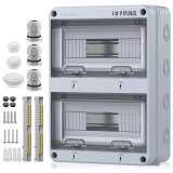 Verteilerkasten Aufputz 2-Reihig 24 Module IP65