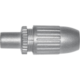 Koax Stecker gerade hochgeschirmt Klasse-A AXING