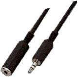 Klinkenverlängerung 5m Steck./Kuppl. 3,5mm 3pol