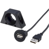 USB Einbaubuchse Type A auf USB Stecker Type A