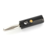 Bananenstecker 4mm schwarz schraubbar