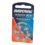 V13AT 1,4V 310mAh Hörgeräte 6er-Pack Code O