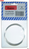 Kupferdraht versilbert DM 0.6mm 10m Bund CU-AG