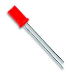 LED 5mm rot Flachkopf 3,2mcd