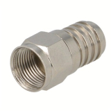 F-Stecker crimpbar für Kabeldurchm. 6mm